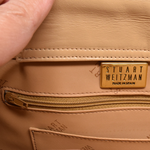 Stuart Weitzman Raffia Flower Purse Tan Woven Neutral Spring Summer - Picture 8 of 8